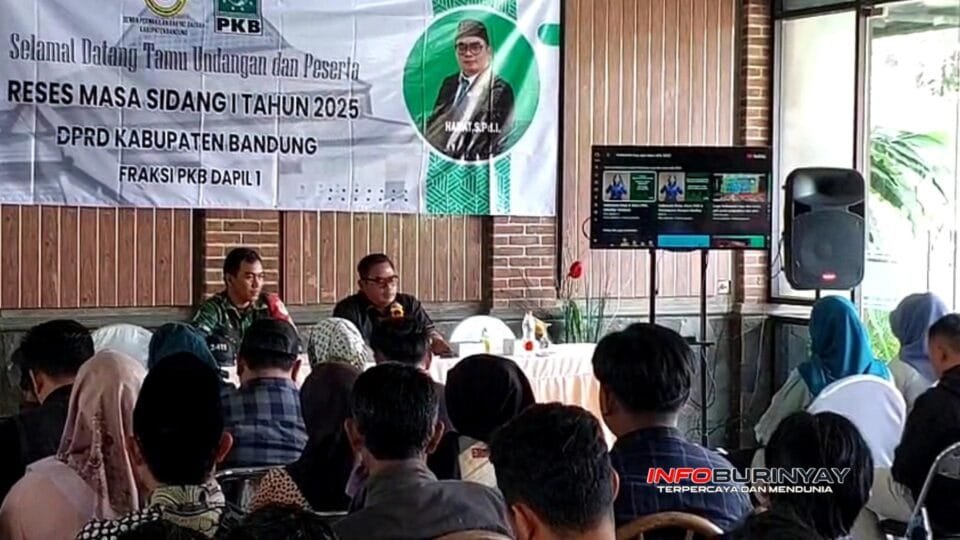Anggota DPRD Kabupaten Bandung dari Fraksi PKB Dapil 1, Hadiat, S.Pd.I., saat menggelar kegiatan Reses Masa Sidang I Tahun 2025 yang dihadiri masyarakat dan tokoh setempat.