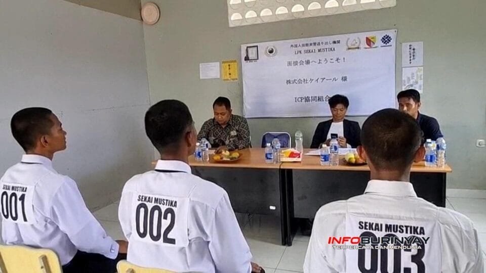Siswa LPK Sekai Mustika mengikuti sesi interview langsung dengan perwakilan perusahaan Jepang di Rancaekek untuk penempatan kerja ke Nagoya tahun 2026.