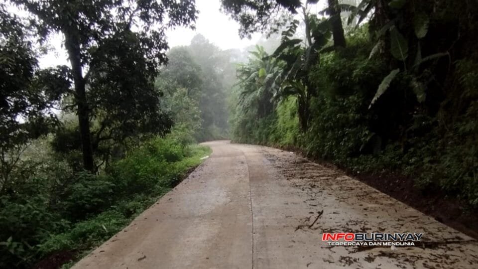 Kondisi jalan Keneng–Londok–Pangranggong di Kabupaten Bandung yang kini mulus setelah pembangunan oleh Pemkab Bandung melalui Dinas PUTR.