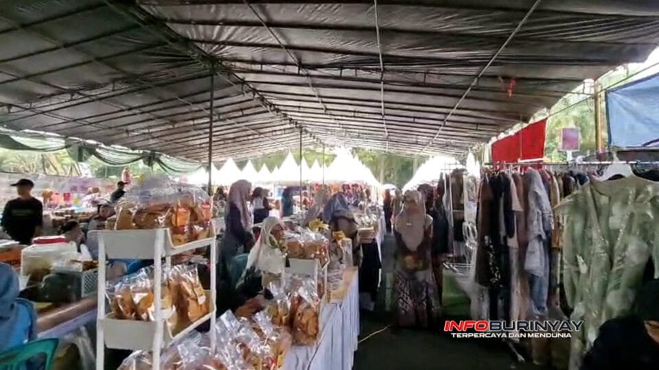 Bazar Ramadan 1447 H dan Operasi Pasar Murah Bersubsidi 2026 di Plaza Upakarti Soreang yang diikuti puluhan pelaku UMKM Kabupaten Bandung.