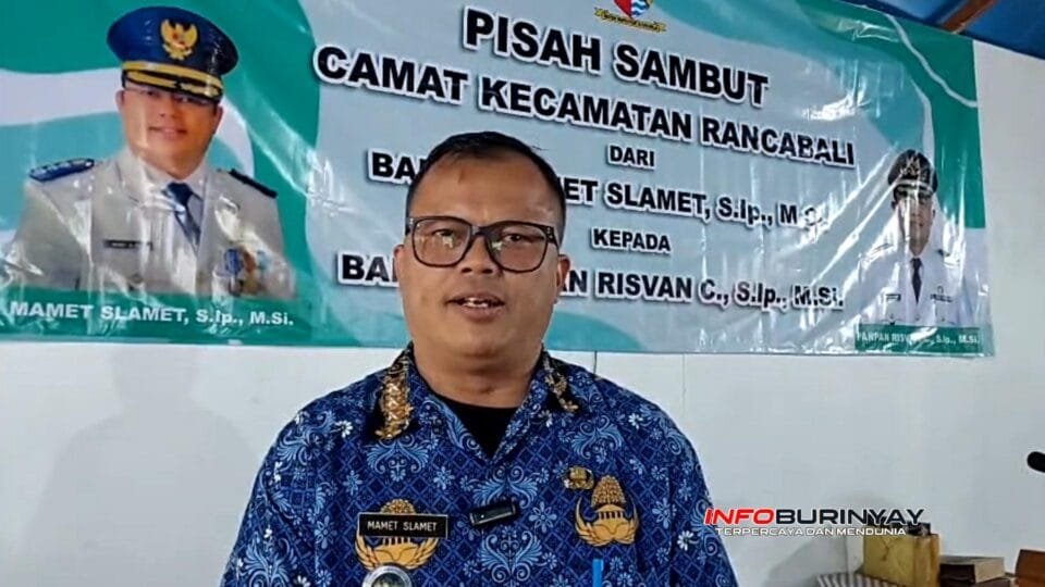 Camat Kutawaringin Mamet Slamet saat memberikan keterangan terkait program pelayanan kesehatan dan pengelolaan sampah wisata di Rancabali