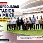 Anggota Komisi V DPRD Jawa Barat meninjau kesiapan Stadion Wibawa Mukti di Kabupaten Bekasi untuk memastikan venue siap menggelar Porprov XV Jawa Barat 2026 menuju PON 2028.