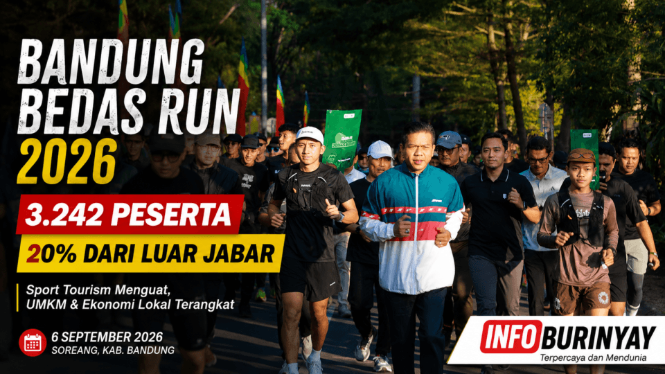 3.242 peserta Bandung Bedas Run 2026, 20 persen berasal dari luar Jawa Barat