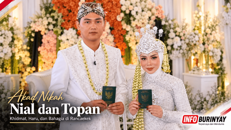 Akad nikah Nial dan Topan berlangsung khidmat di Rancaekek Kabupaten Bandung