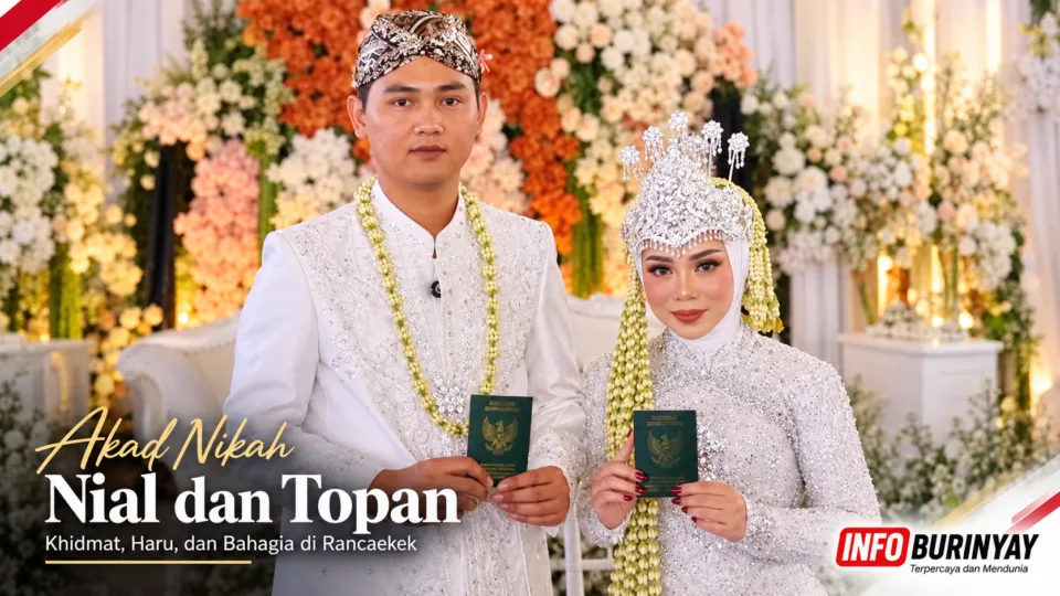 Akad nikah Nial dan Topan berlangsung khidmat di Rancaekek Kabupaten Bandung