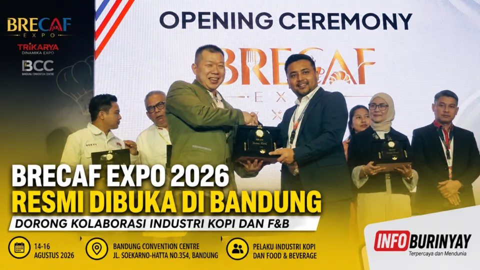 Brecaf Expo 2026 resmi dibuka di Bandung, mempertemukan pelaku industri kopi dan food and beverage untuk mendorong kolaborasi bisnis.