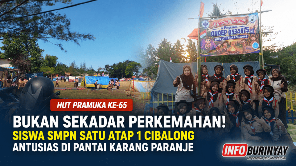 Siswa SMPN Satu Atap 1 Cibalong ditempa dalam perkemahan HUT Pramuka ke-65 di Karang Paranje