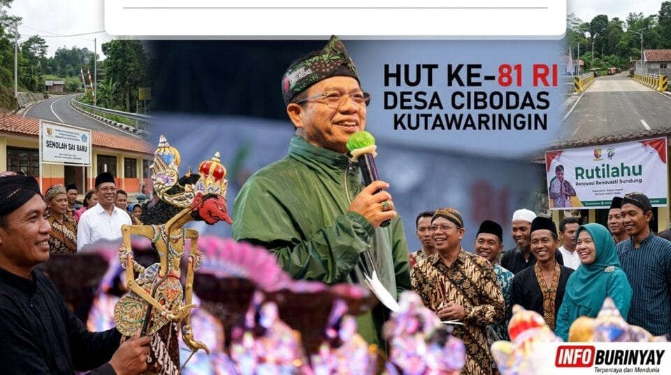 Bupati Bandung Dadang Supriatna saat menghadiri Hajat Rakyat di Desa Cibodas Kutawaringin