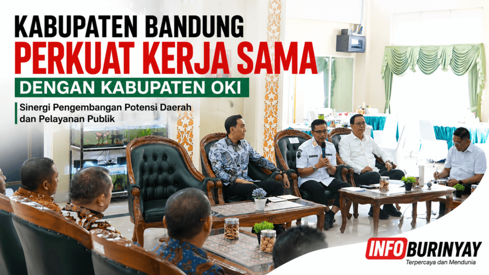 Bupati Bandung Dadang Supriatna menerima kunjungan Bupati Ogan Komering Ilir di Rumah Dinas Soreang untuk memperkuat kerja sama pengembangan potensi daerah dan peningkatan pelayanan publik.