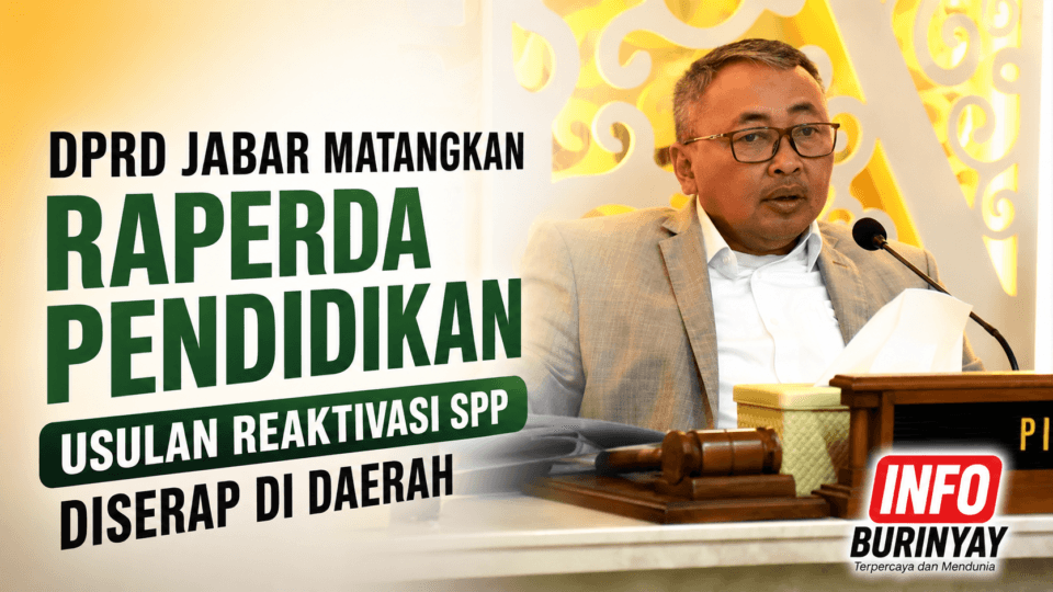 Ketua Komisi V DPRD Jawa Barat, Yomanius Untung, saat membahas Raperda Penyelenggaraan Pendidikan yang mengkaji usulan reaktivasi SPP melalui serapan aspirasi dari berbagai daerah.