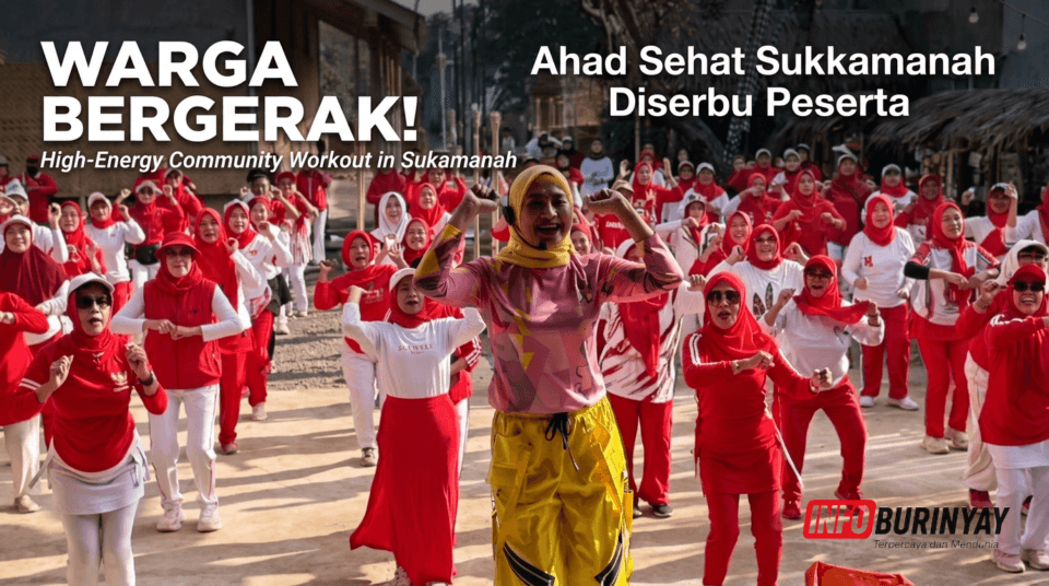 Festival Senam Ahad Sehat 2026 di Sukamanah Rancaekek mengajak warga rutin berolahraga dan menjaga kebugaran bersama.
