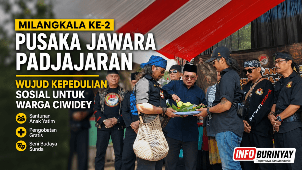 Milangkala ke-2 Yayasan Pusaka Ja-Wa-Ra Padjajaran di Ciwidey Kabupaten Bandung menghadirkan santunan anak yatim, pengobatan gratis, dan pagelaran seni budaya Sunda bersama Baznas Kabupaten Bandung.