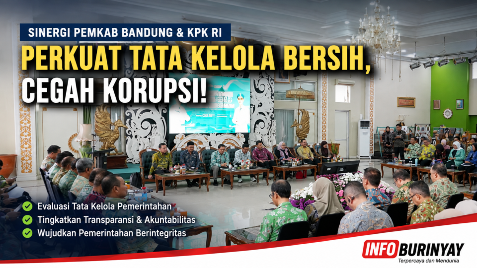 Bupati Bandung Dadang Supriatna memimpin rapat koordinasi bersama Tim Korsup KPK RI di Rumah Dinas Bupati Bandung untuk memperkuat tata kelola pemerintahan yang transparan, akuntabel, dan berintegritas dalam upaya pencegahan korupsi.