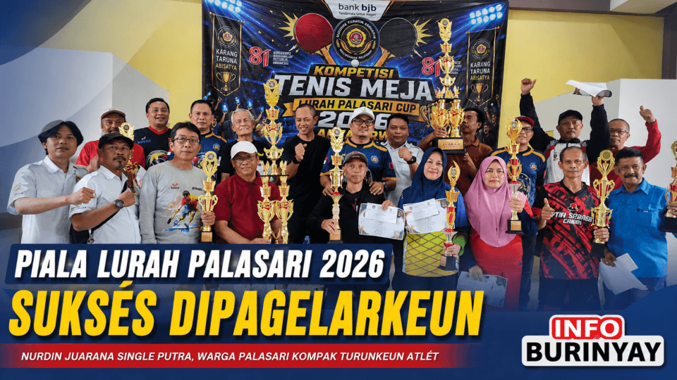 Piala Lurah Palasari 2026 sukses ngaraketkeun warga Cibiru ngaliwatan kompetisi tenis méja jeung néangan bibit atlét anyar.