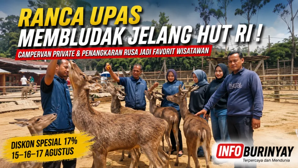 Ranca Upas Bandung membludak jelang HUT RI, wisatawan menikmati penangkaran rusa dan campervan private