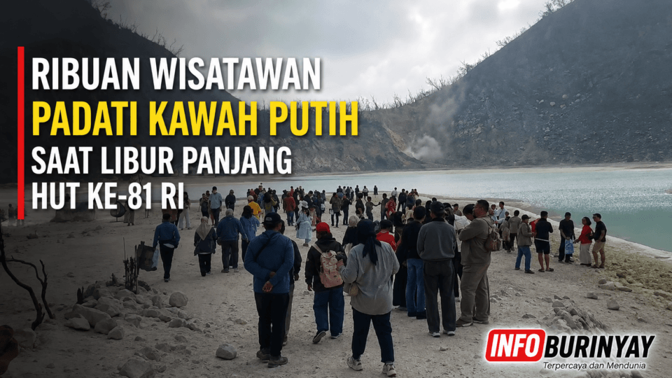 Kawah Putih Ciwidey diserbu ribuan wisatawan saat libur panjang HUT RI ke-81