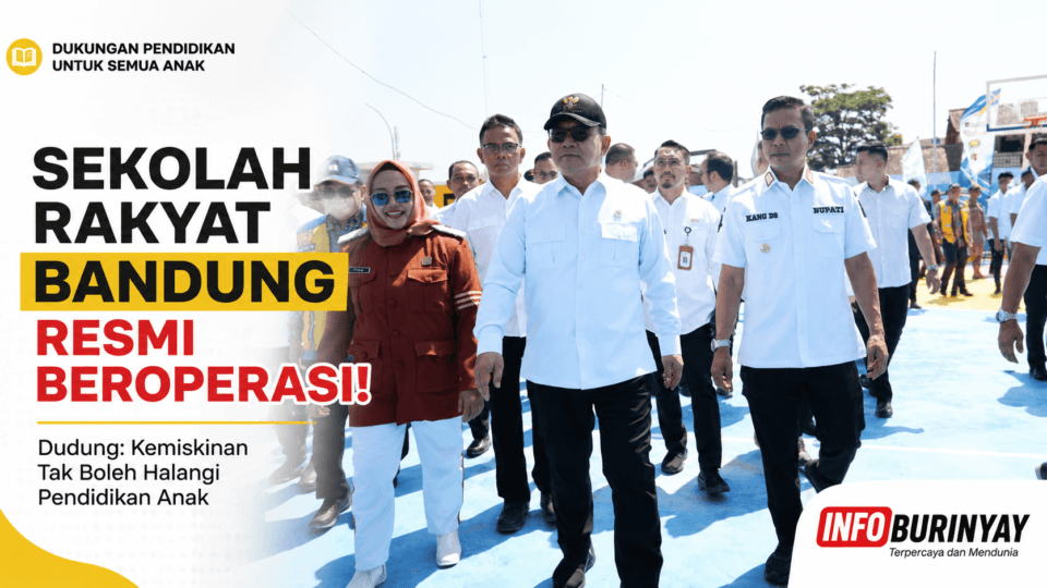 Kepala Staf Kepresidenan RI Dudung Abdurachman bersama Bupati Bandung Dadang Supriatna menghadiri pembukaan MPLS Sekolah Rakyat Terintegrasi 4 Kabupaten Bandung di Soreang.