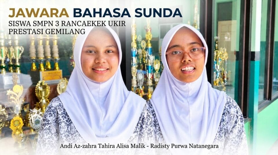 Dua siswa SMPN 3 Rancaekek raih juara FTBI Bahasa Sunda