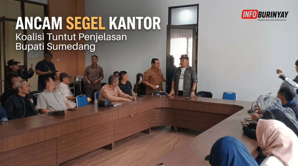 Koalisi 99 Peduli Sumedang saat audiensi terkait isu Wakil Bupati Sumedang