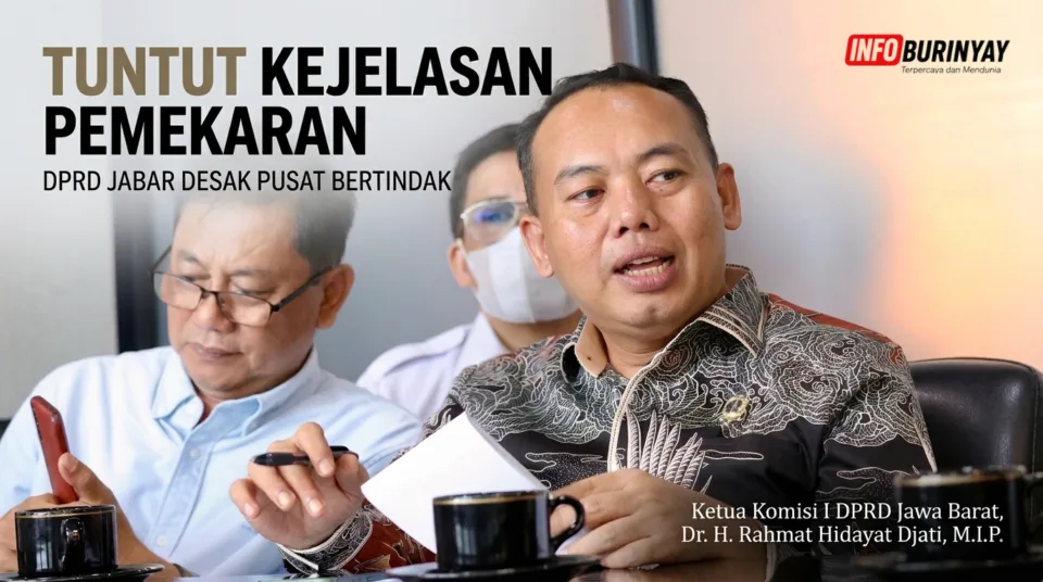 Ketua Komisi I DPRD Jawa Barat Rahmat Hidayat Djati menjelaskan kebijakan moratorium pemekaran daerah