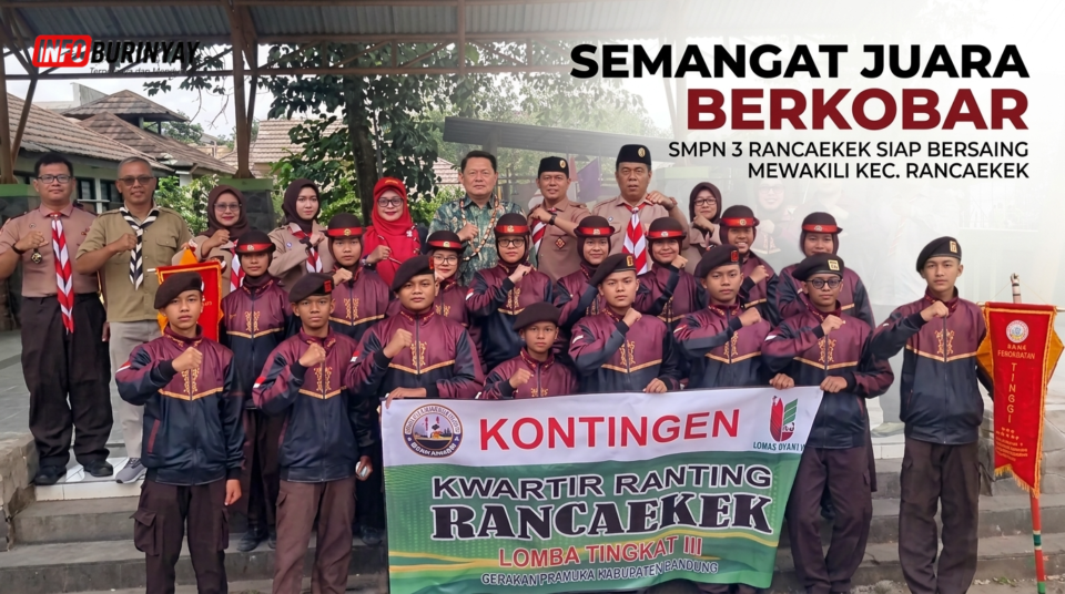 16 anggota Pramuka SMPN 3 Rancaekek siap wakili Rancaekek di Lomba Tingkat III Kabupaten Bandung