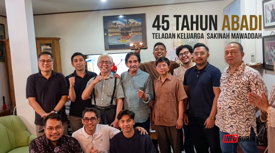 Keluarga besar dr. Sulaeman Ratman merayakan 45 tahun pernikahan bersama Ida Farida di Bandung