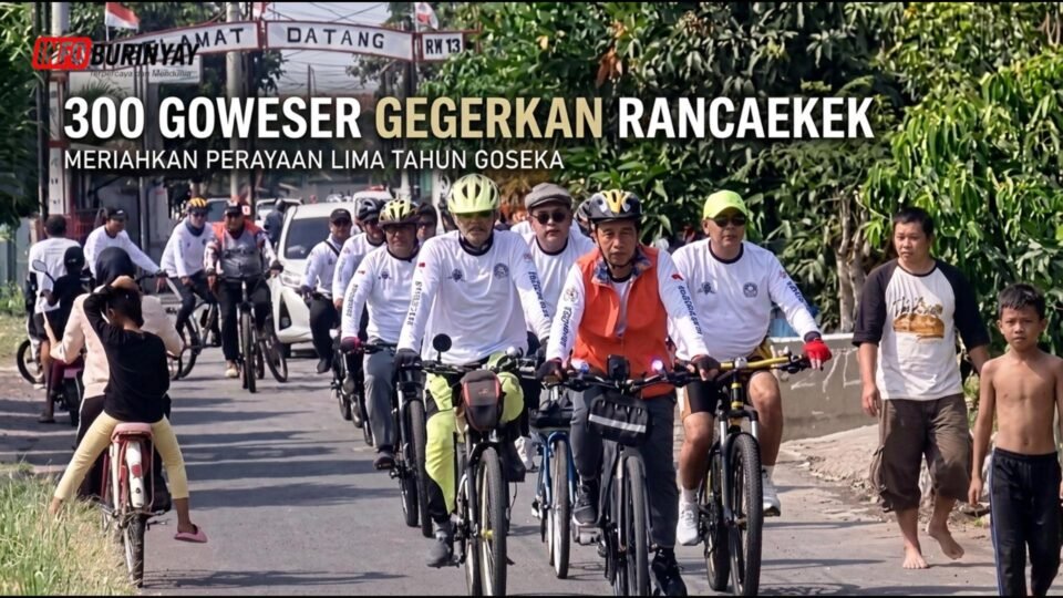 Ratusan goweser mengikuti Fun Bike HUT ke-5 GOSEKA di Rancaekek Kencana Kabupaten Bandung