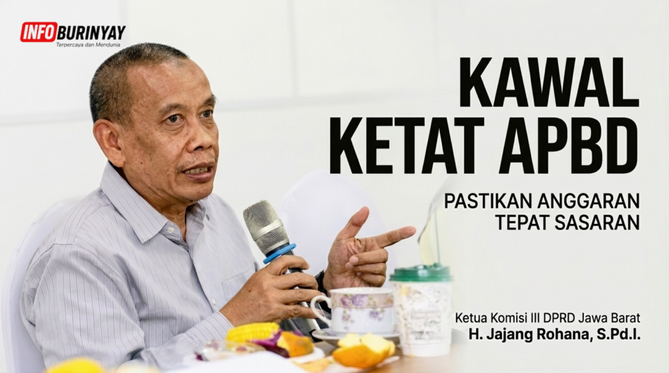 Ketua Komisi III DPRD Jawa Barat H. Jajang Rohana saat mengawal penyusunan APBD 2027 dan pemetaan potensi pendapatan daerah.