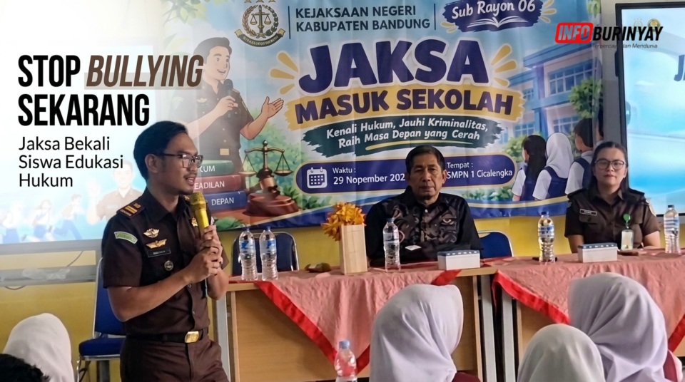 Kegiatan Jaksa Masuk Sekolah edukasi hukum dan pencegahan bullying bagi 104 siswa SMP di Kabupaten Bandung