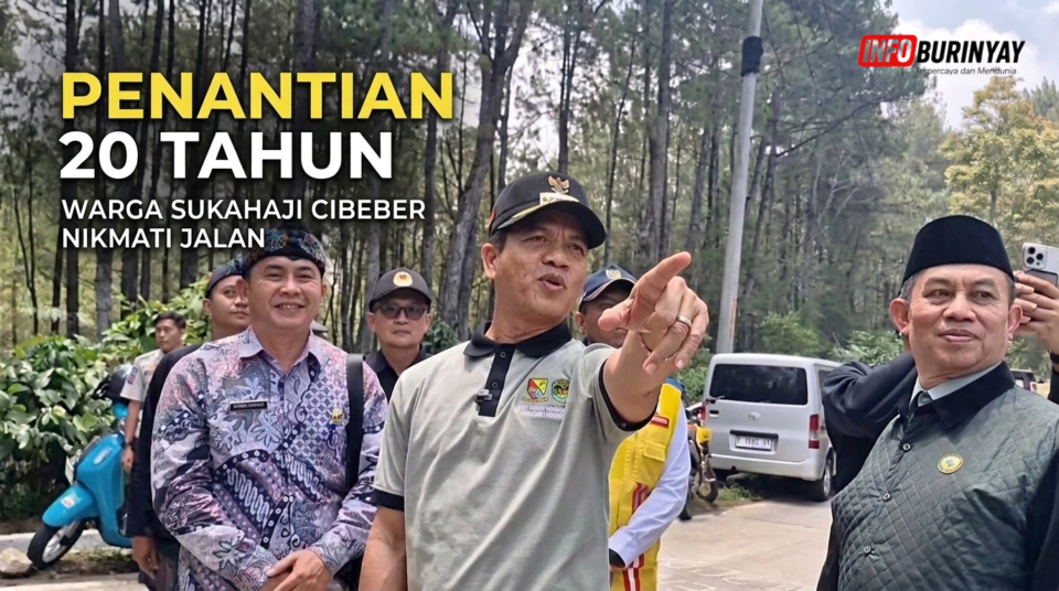 Bupati Bandung Dadang Supriatna tinjau jalan Sukahaji-Cibeber yang mulus hasil program IJD Rp15,24 miliar
