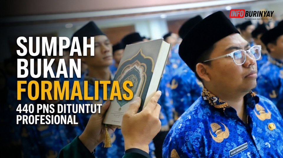 Pelantikan dan pengambilan sumpah 440 PNS di lingkungan Pemerintah Kabupaten Bandung