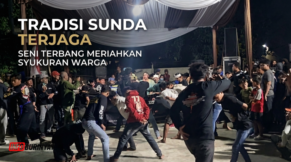 Pagelaran Seni Terbang Sri Sinar Pangrasa meriahkan Gelaran Seni Budaya Sunda dan Panen Raya Sukamanah, Rancaekek.